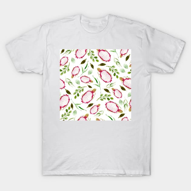 Dragonfruit  | Watercolor | Pattern T-Shirt by Harpleydesign